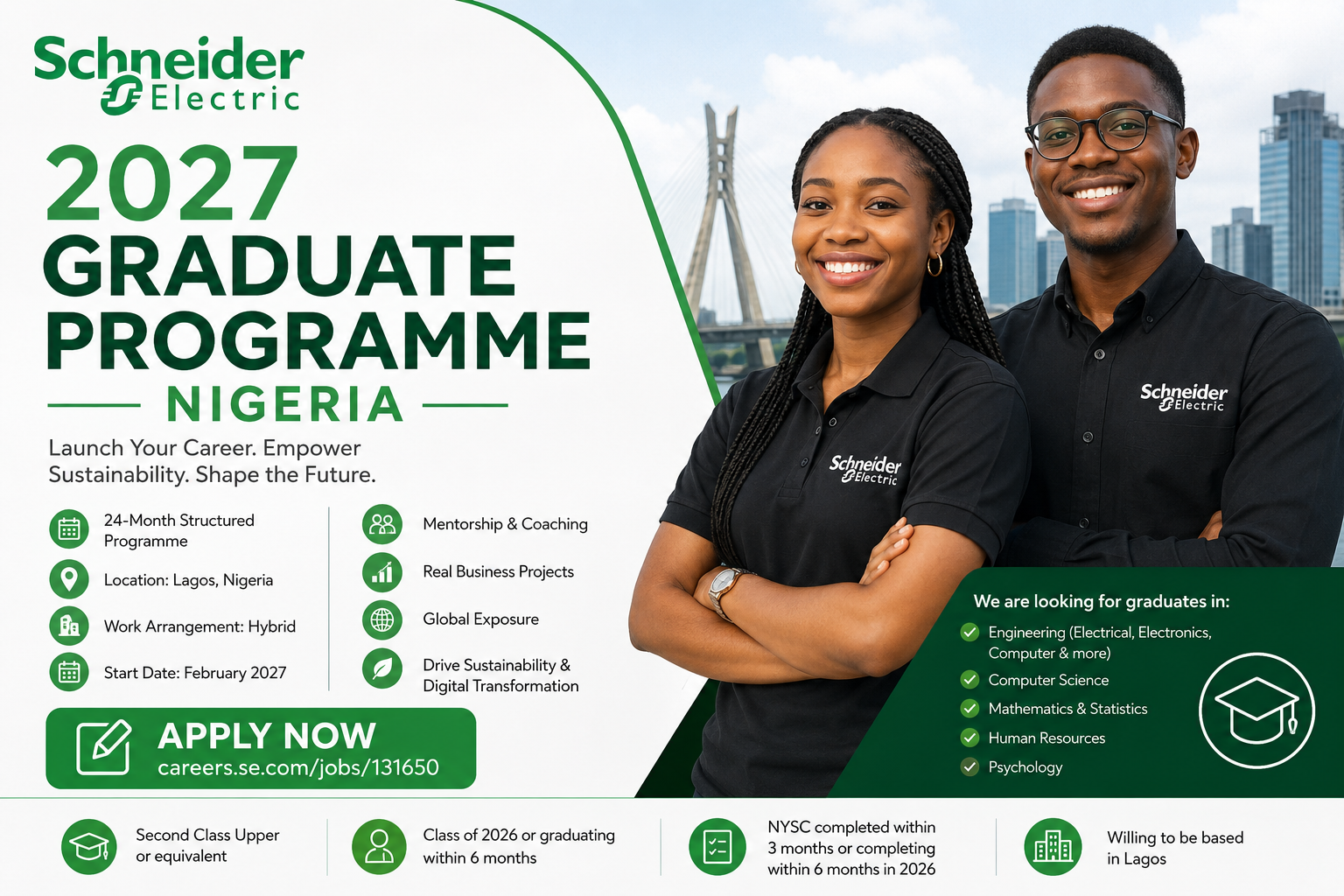 Schneider Electric 2027 Graduate Programme Nigeria: Requirements and How to Apply