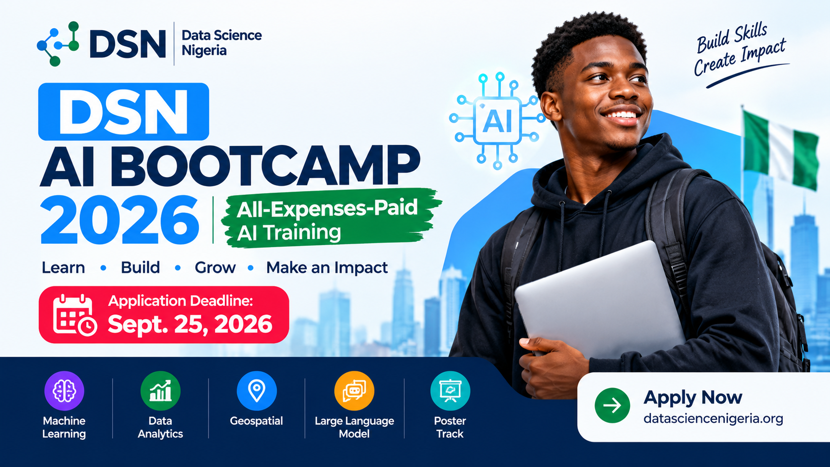 DSN AI Bootcamp 2026: All-Expenses-Paid AI Training — Apply by September 25